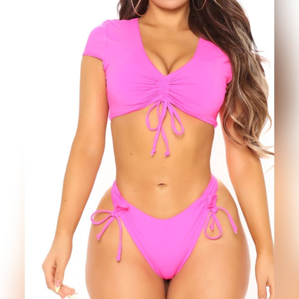 2 Piece Bikini - Hot Pink